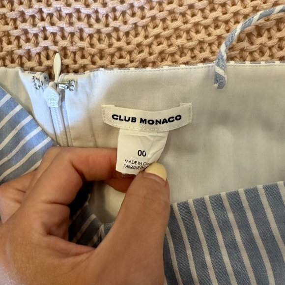 Club Monaco striped peplum blouse - Picture 3 of 3